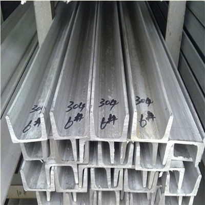 50×25 চ্যানেল ইস্পাত রশ্মি 3 মিমি পুরুত্ব 304 304L স্টেইনলেস চ্যানেল স্টিল বিম